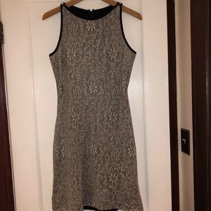 Silver/ black cocktail dress by Betsy & Adam! Sz 6
